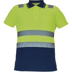 Cerva CADIZ high-vis polo-shirt 03050053 - HV Geel/Navy - 3XL
