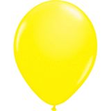 8x stuks Neon fel gele latex ballonnen 25 cm - Feestversiering/feestartikelen