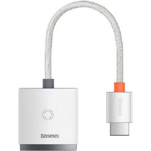 Baseus HDMI Naar VGA Adapter met Aux - Wit