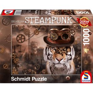 Schmidt Steampunk Tijger, 1000 stukjes - Puzzel - 12+
