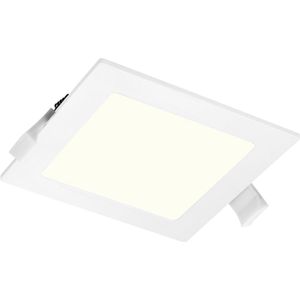 LED Downlight Slim Pro - Aigi Suno - Inbouw Vierkant 12W - Natuurlijk Wit 4000K - Mat Wit - Kunststof