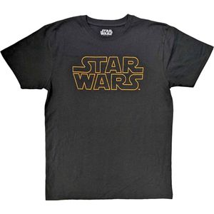 Disney Star Wars - Logo Outline Heren T-shirt - XL - Zwart