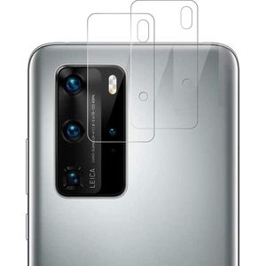 Huawei P40 Pro - 2 stuks Camera Protector van glas Transparante glazen