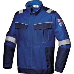 SIR SAFETY POLYTECH PLUS 2/2 JACKET Werkjas Heren, Royal/Blauw - Dubbel-Laags Multipurpose Bescherming - Verborgen Rits Met Flap En Klittenband - Reflecterende Band Op Schouders