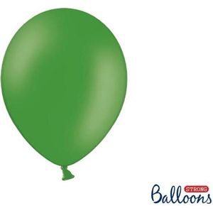 Strong Balloons 27cm, Pastel donker groen (1 zakje met 50 stuks) super sterke ballonnen