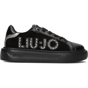 Liu Jo Kylie 22 Sneakers - Leren Sneaker - Dames - Zwart - Maat 38