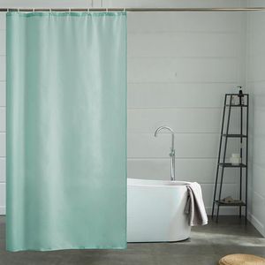 Douchegordijn Muntgroen Anti Schimmel Polyester Stof Waterdicht Douche Gordijnen Wasbaar Textiel voor Badkuip of De Badkamer 8 Douchegordijnhaken 120x200cm.