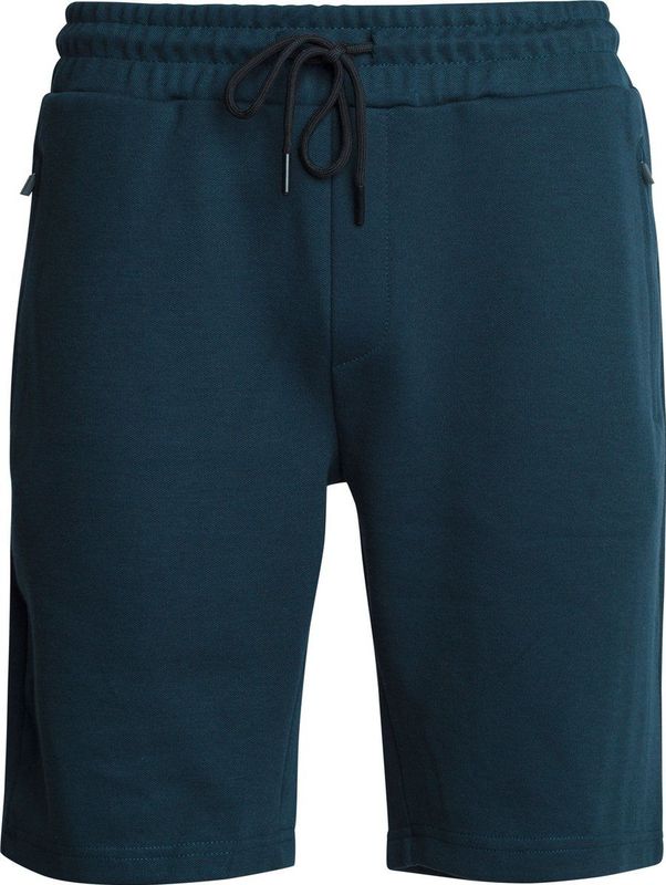Mario Russo - Heren Shorts Pique Short - Blauw - Maat XXL