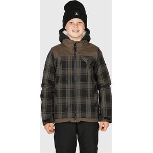 Brunotti Bowen-Check-JR Boys Snowjacket - 140 Grijs