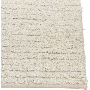 TEZPUR - Laagpolig vloerkleed - Beige - 80 x 150 cm - Katoen