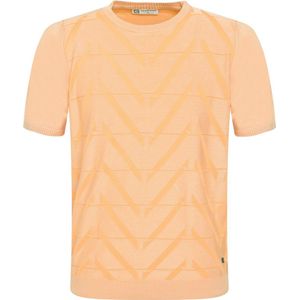 Gabbiano T-shirt Knit T Shirt Met Structuur 154570 972 Soft Peach Mannen Maat - XXL