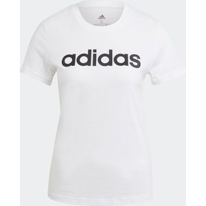 adidas Sportswear LOUNGEWEAR Essentials Slim Logo T-shirt - Dames - Wit- L