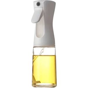 Nivard Oliefles Met Schenktuit - Schenktuit Olijfolie - Navulbaar - Oliefles Met Pipet - Olijfolie Fles - Olie Dispenser - Oil Dispenser - Oil Bottle - 200ML - Spray - Wit