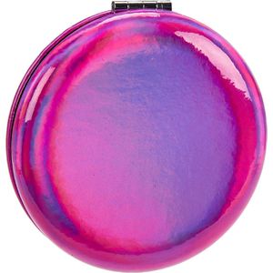 Arte Regal Make-upspiegel Metallic Rond 8 X 2,4 Cm Glas Roze