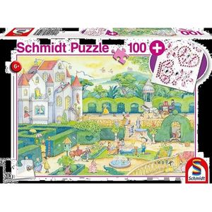 Schmidt puzzel Bij de Sprookjesprinsessen - 100 stukjes - 6+