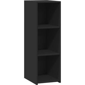 vidaXL - Dressoir - 30x41x93 - cm - bewerkt - hout - zwart