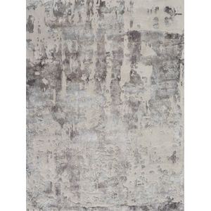 Vloerkleed Nourison Prismatic Silver Grey PRS12 - maat 114 x 175 cm