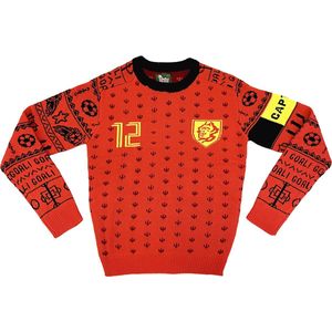Foute kersttrui - Rode duivels - EK/WK voetbal - België - Maat XL