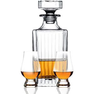 Glencairn Whisky set - Timeless karaf en 2 x Glenacairn glazen in giftbox