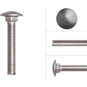 Wovar Slotbouten RVS M8 x 50 mm | 50 stuks