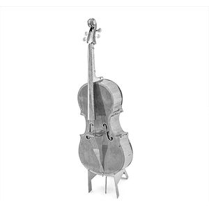 3d Bouwpakket -bas cello - metaal -Bouwset - Modelbouw -3D Bouwmodel - DIY - muziekinstrument 3d puzzel