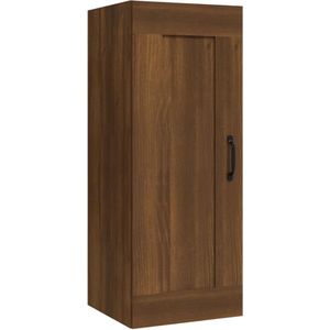 vidaXL - Hangkast - 35x34x90 - cm - bewerkt - hout - bruineikenkleurig