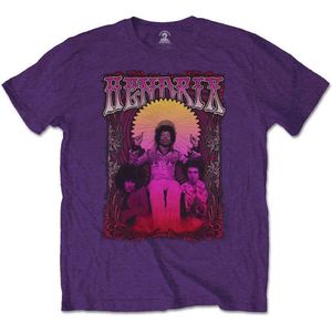 Jimi Hendrix - Karl Ferris Wheel Heren T-shirt - L - Paars