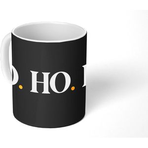 Mok - Koffiemok - Ho ho ho - Kerstmis - Kerstman - Quotes - Spreuken - Mokken - 350 ML - Beker - Koffiemokken - Theemok
