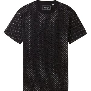Tom Tailor T-shirt T Shirt Met Allover Print 1042039xx12 35490 Mannen Maat - S