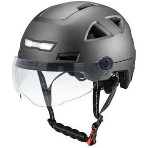 Vito E-Light helm met vizier mat zwart XXL 62-63 CM voor E-bike / Speed Pedelec / Snorfiets