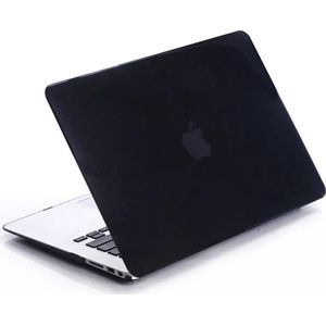 Lunso Geschikt voor MacBook Air 11 inch cover hoes - case - Glanzend Zwart