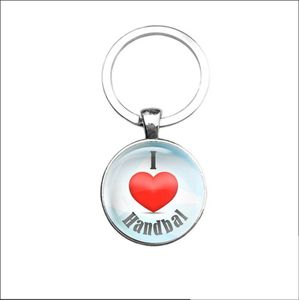 Sleutelhanger Glas - I Love Handbal