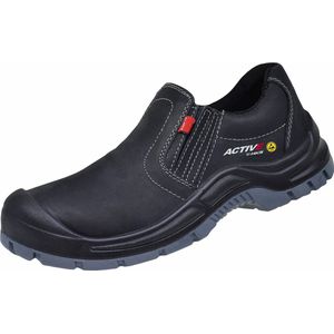 HKS Active 100 S3 werkschoenen - veiligheidsschoenen - safety shoes - heren - instapper - laag - stalen neus - antislip - ESD - zwart - maat 48