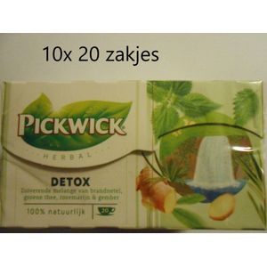 Pickwick thee - Detox - multipak 10x 20 zakjes