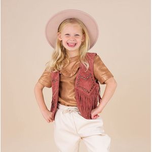 Kids Cowboy Gilet Rust