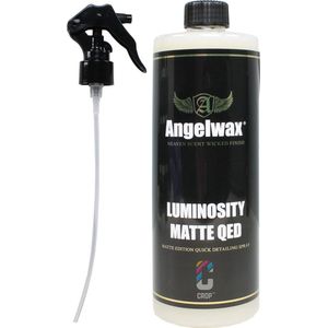 Angelwax Luminosity QED Matte Detailspray 500ml - Detailspray voor het onderhoud van matte lakken en gewrapte auto's. - pH neutraal en compleet veilig!