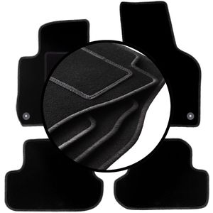 Set veloursmatten voor: Volkswagen Kever cabrio, coupé (2012-2019)