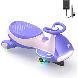 Elektrische auto voor kinderen 12V met oplaadbare accu, zelfrescillerende functie, 2 snelheden en kantelbeveiliging
