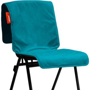 Stoov Warmtedeken - Big Hug - Duurzaam & Draadloos - Infrarood warmtedeken - Verwarmd stoelkleed - 45x135 cm - XL - Velvet Petrol Green - Standaard Batterij