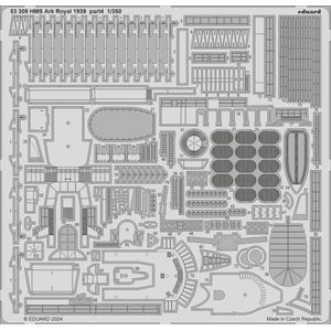 1:350 Eduard 53308 Photo-Etch Accessoires voor HMS Ark Royal 1939 part 4 - I Love Kit Photo-etch