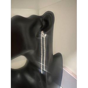 Strass kwast oorclips | Moederdag | Verjaardagscadeau| Cadeautje| Valentijnsdag| Kado | sieraden | vaderdag | oorbellen | oorsieraden