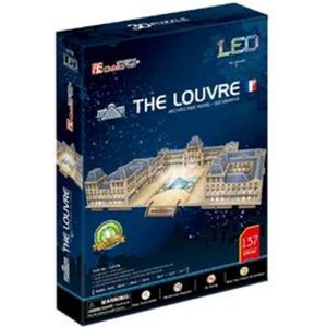 Cubic Fun 3D Puzzel The Louvre (137 Stukjes, LED Verlichting)