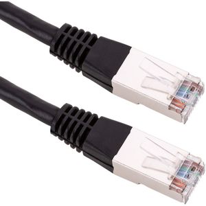 BeMatik - 0,5 m zwarte Cat.6 FTP Ethernet-netwerkkabel