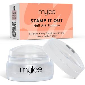 Mylee Stamp It Out, Nail Art Nagelstempel met Siliconen Kussen, Doorzichtig Transparant Nagelstempel voor een Feilloze French Manicure