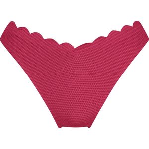 Hunkemöller Hoog uitgesneden bikinibroekje Scallop Roze S