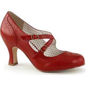 Pin Up Couture - FLAPPER-35 Pumps - US 10 - 40 Shoes - Rood