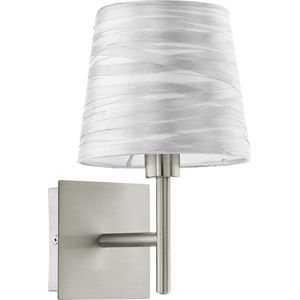 EGLO Fonsea - Wandlamp - 1 Lichts - Nikkel-Mat - Zilver