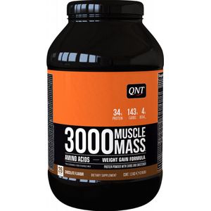 QNT - Weight gainer : Muscle Mass 3000 Chocolade (1,3kg)