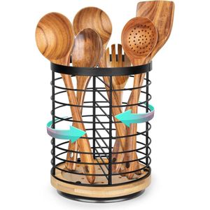 Lexium Lepelpot - Spatelpot - Keukengerei houder - Keukengerei pot - Keukengerei houder organizer