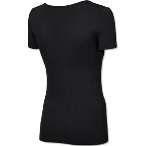 SCHIESSER Active Mesh Bamboo T-shirt (1-pack) - dames shirt korte mouwen zwart - Maat: 42